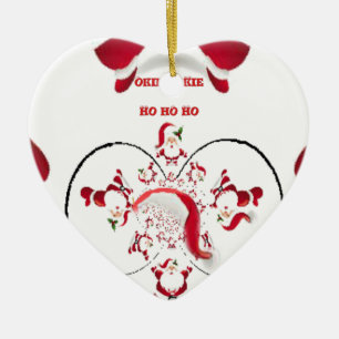 Oki Dokie Santa! Keramikornament