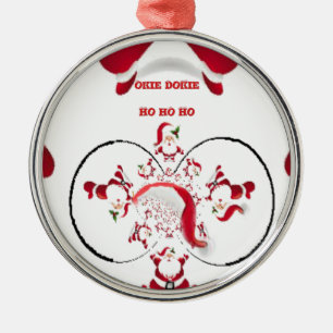 Oki Dokie Santa! Ornament Aus Metall