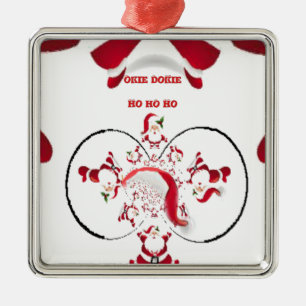 Oki Dokie Santa! Ornament Aus Metall
