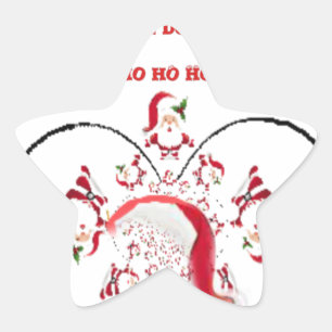 Oki Dokie Santa! Stern-Aufkleber