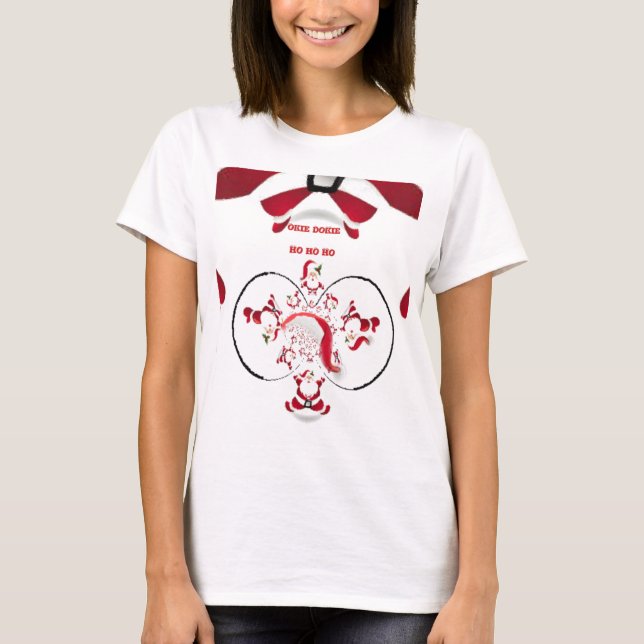 Oki Dokie Santa! T-Shirt (Vorderseite)