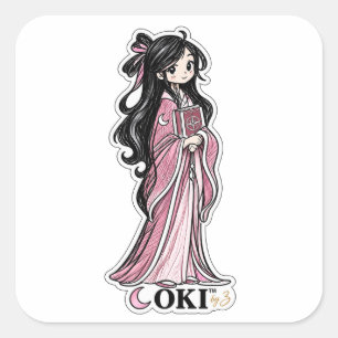 OKI™ Moon Girl Original Character Aufkleber
