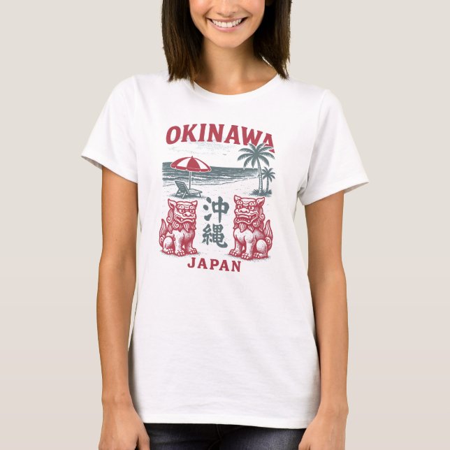 Okinawa Beach Vintage T-Shirt (Vorderseite)