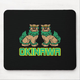 Okinawa Guardian Lion Shisa Japan Martial Mousepad