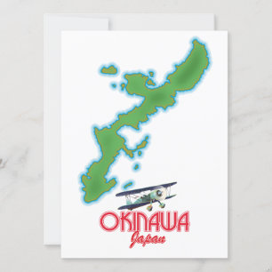 Okinawa Japan Reisekarte