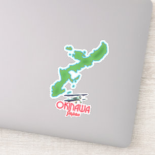 Okinawa Japan Reisekarte Aufkleber