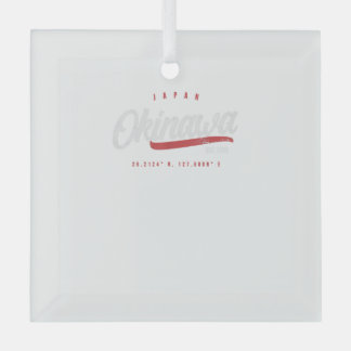 Okinawa Japan Retro Vintage Ornament Aus Glas