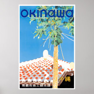 Okinawa-Reiseposter Japanische Kunst Japan Vintage Poster