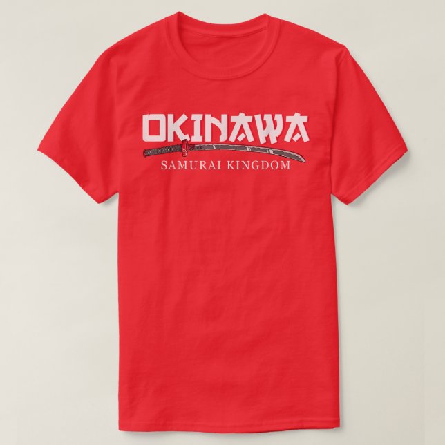 Okinawa Samurai Königreich Japan Kultur Kanji T-Shirt (Design vorne)