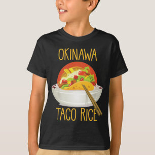 Okinawa Taco Reis japanische Küche Japan Feinschm T-Shirt