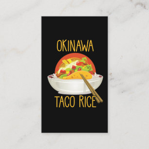 Okinawa Taco Reis japanische Küche Japan Feinschm Visitenkarte
