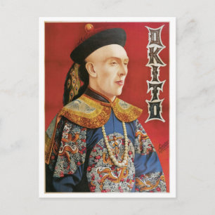 Okito ~ Orientalischer Magier Vintage-Zauberkunst Postkarte