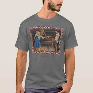 Okkult Baba Jaga Slawisch Gothic Grunge Satan Horr T-Shirt