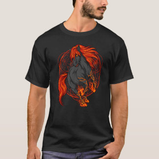 Okkult Hexenwerk Emo Goth Pferde Halloween Gothic T-Shirt