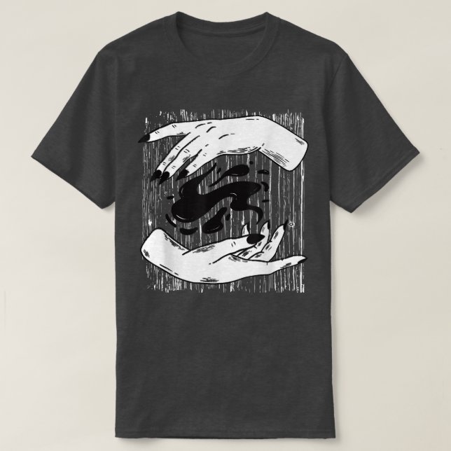 Okkult Witcher Hands Hexen Tarot Gothic Hexe Wi T-Shirt (Design vorne)