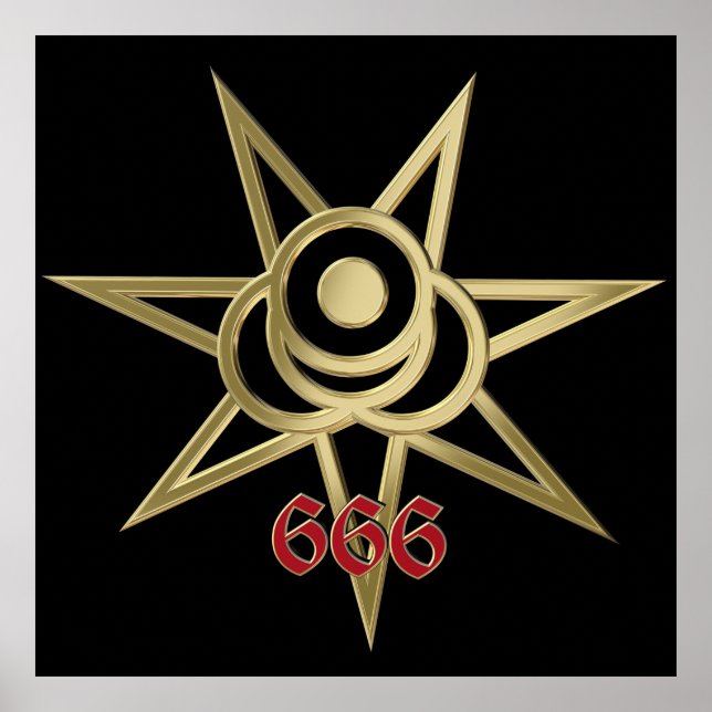 Okkulter Septagramm Poster (Vorne)