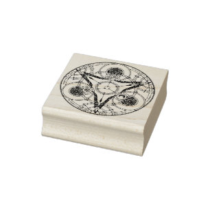 Okkultistische Briefmarke Gummistempel