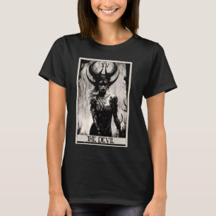 Okkultistische Dunkle Kunst Horror The Devil Tarot T-Shirt