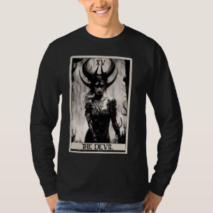 Okkultistische Dunkle Kunst Horror The Devil Tarot T-Shirt