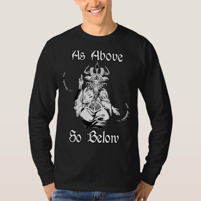 Okkultistischer Satanismus wurde wie oben oben so  T-Shirt (Vorderseite)
