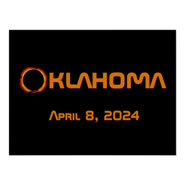 Oklahoma 2024 Gesamtsolare Poster (Vorderseite)