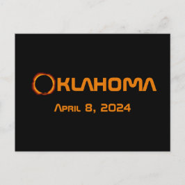 Oklahoma 2024 Gesamtsolare Postkarte