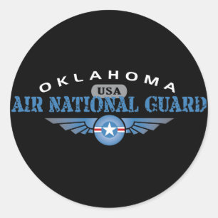 Oklahoma Air National Guard Runder Aufkleber