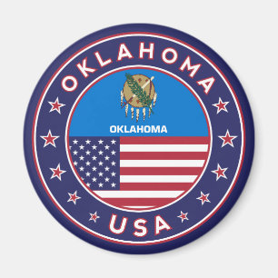 Oklahoma-Aufkleber, Telefongehäuse Magnet
