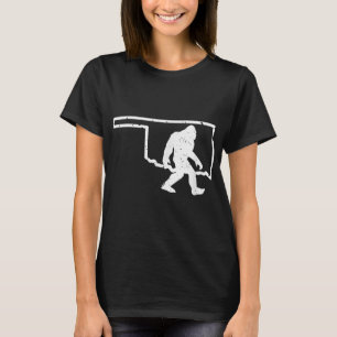 Oklahoma Bigfoot Hunter Sasquatch Yeti Staatsstolz T-Shirt