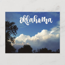 Oklahoma Blue Sky mit Wolken Postkarte