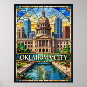 Oklahoma City Capitol Prairie 🏛️ Poster