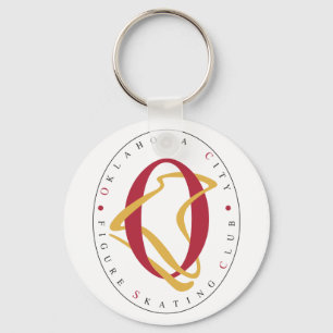 Oklahoma City Figure Skaten Club Button Schlüssela Schlüsselanhänger