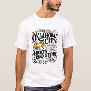 Oklahoma City Frittiertes Steak Und Windiges Wette T-Shirt