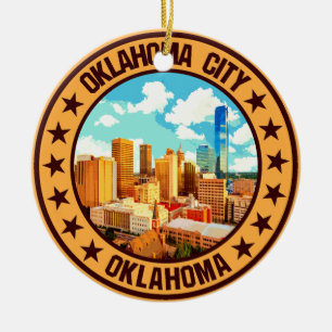 Oklahoma City Keramik Ornament