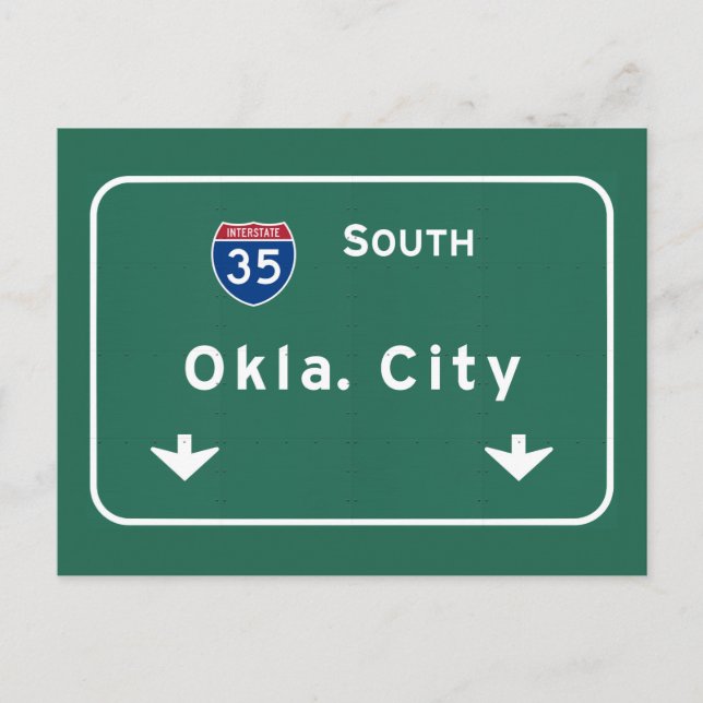 Oklahoma City ok Autobahn Autobahn : Postkarte (Vorderseite)