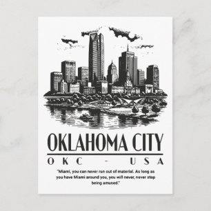 Oklahoma City OKC USA Postkarte