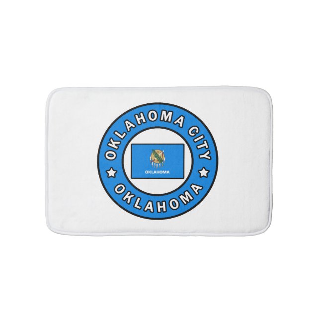 Oklahoma City Oklahoma Badematte (Vorderseite)