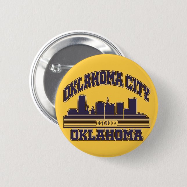 Oklahoma City, Oklahoma Button (Vorne & Hinten)