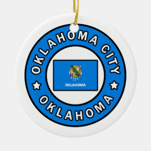 Oklahoma City Oklahoma Keramik Ornament