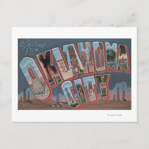 Oklahoma City, Oklahoma (Ölfelder) Postkarte