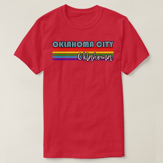 Oklahoma City Oklahoma Pride Oklahoma City LGBT G T-Shirt (Design vorne)