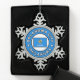 Oklahoma City Oklahoma Schneeflocken Zinn-Ornament (Box)