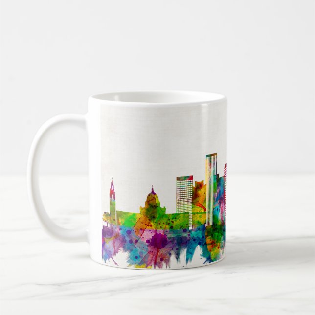 Oklahoma City Oklahoma Skyline Kaffeetasse (Links)