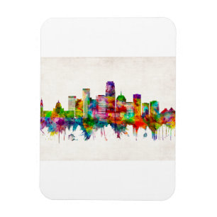 Oklahoma City Oklahoma Skyline Magnet