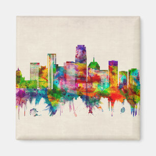Oklahoma City Oklahoma Skyline Magnet