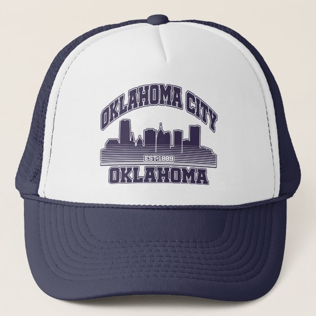 Oklahoma City, Oklahoma Truckerkappe (Vorderseite)