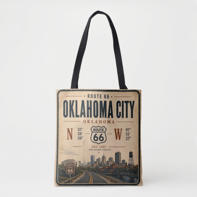 Oklahoma City Route 66 Carryall wird zu (Vorderseite)