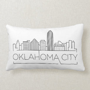 Oklahoma City Skyline Lumbar Pillow Lendenkissen