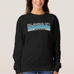 Oklahoma City Staat Oklahoma Blue Sunset Vintag Sweatshirt