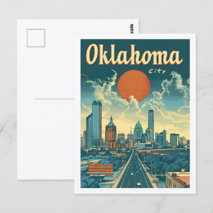 Oklahoma City USA Famous Travel Place Postkarte